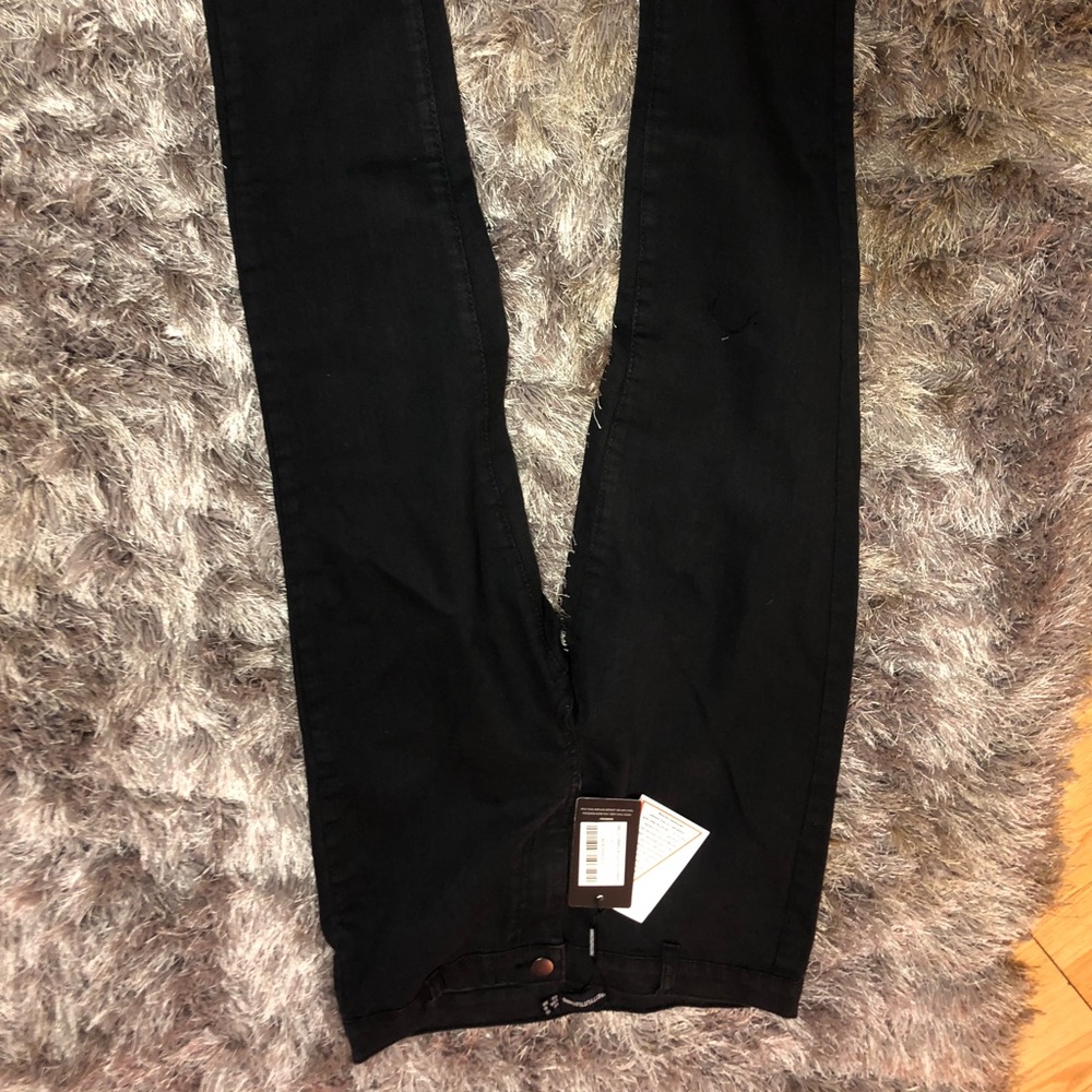 PrettyLittleThing black disco fit skinny jean